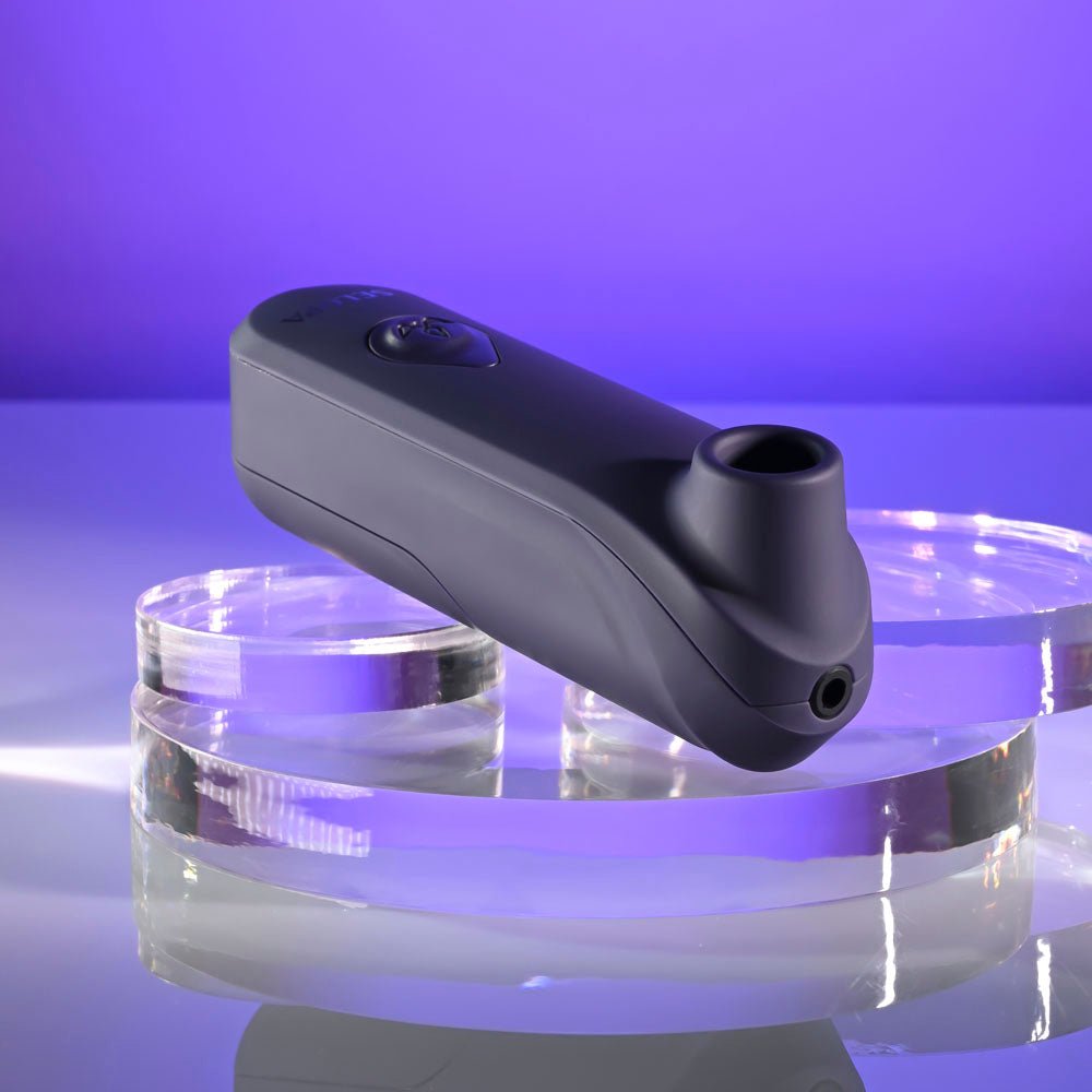 Selopa SURE THING - Black Vibrating & Sucking Stimulator - AIR PULSATION