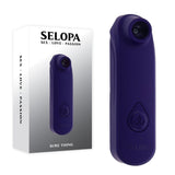 Selopa SURE THING - Black Vibrating & Sucking Stimulator - AIR PULSATION