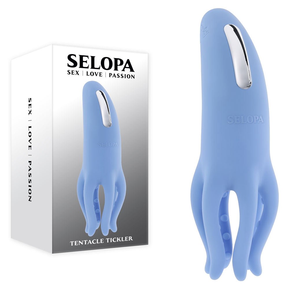 Selopa TENTACLE TICKLER - Blue Rechargeable Stimulator - Naughty by Nature Adult Store
