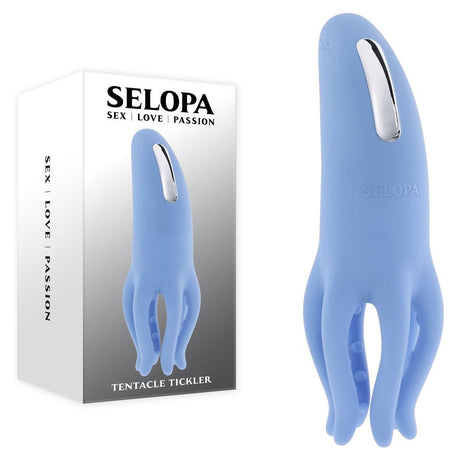 Selopa TENTACLE TICKLER - Blue Rechargeable Stimulator - Naughty by Nature Adult Store