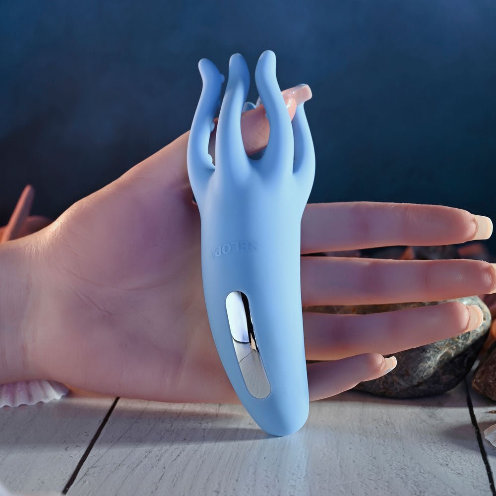 Selopa TENTACLE TICKLER - Blue Rechargeable Stimulator - Naughty by Nature Adult Store