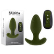 Selopa THE COLONEL - Green 10.1 cm USB Rechargeable Vibrating Butt Plug with Wireless Remote - Anal Toys