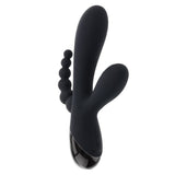 Selopa Triple Aces Black 19.7 cm Triple Stimulator Vibrator - VIBRATORS