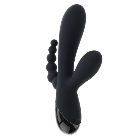 Selopa Triple Aces Black 19.7 cm Triple Stimulator Vibrator - VIBRATORS
