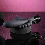 Selopa Triple Aces Black 19.7 cm Triple Stimulator Vibrator - VIBRATORS