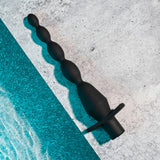 Selopa VIBRATING BUTT BEADS - Black 22 cm USB Rechargeable Vibrating Anal Beads - Anal Toys