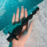 Selopa VIBRATING BUTT BEADS - Black 22 cm USB Rechargeable Vibrating Anal Beads - Anal Toys