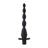 Selopa VIBRATING BUTT BEADS - Black 22 cm USB Rechargeable Vibrating Anal Beads - Anal Toys