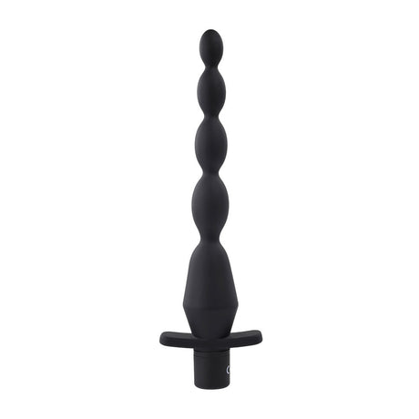 Selopa VIBRATING BUTT BEADS - Black 22 cm USB Rechargeable Vibrating Anal Beads - Anal Toys