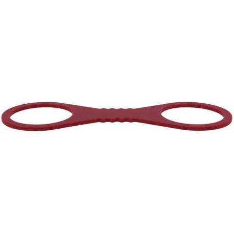 Sex And Mischief Enchanted Large Silicone Cuffs Burgundy Restraints - BONDAGE - TOYS