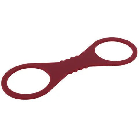 Sex And Mischief Enchanted Large Silicone Cuffs Burgundy Restraints - BONDAGE - TOYS