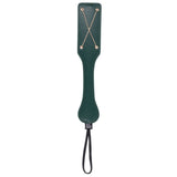Sex And Mischief Indica Chain Impressions Paddle In Green And Gold - BONDAGE - TOYS
