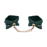 Sex And Mischief Indica Cutout Cuffs Green Gold Restraints - BONDAGE - TOYS