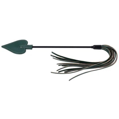 Sex and Mischief Indica Dual Impact Crop Green Crop Whip - BONDAGE - TOYS