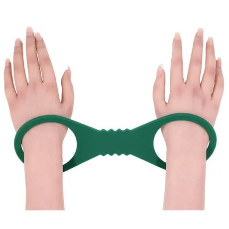 Sex And Mischief Indica Large Silicone Cuffs Green Restraints - BONDAGE - TOYS