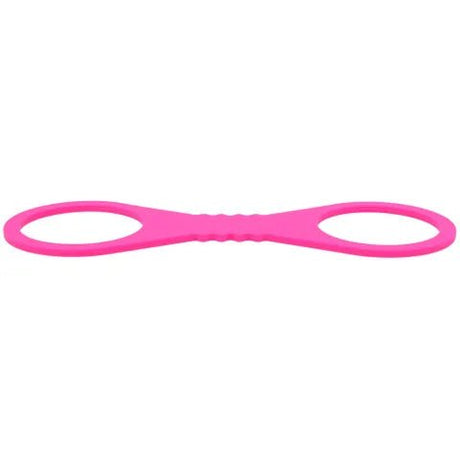 Sex and Mischief Large Hot Pink Silicone Cuffs Restraints - BONDAGE - TOYS