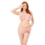 Sex And Mischief Peaches And Cream Spiked Sensory Glove Fur Metal Spikes - BONDAGE - TOYS