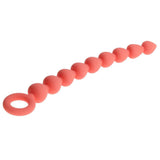 Sex And Mischief Peaches And CreaMe Silicone Anal Beads Peach 23 Cm - BONDAGE - TOYS