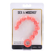 Sex And Mischief Peaches And CreaMe Silicone Anal Beads Peach 23 Cm - BONDAGE - TOYS