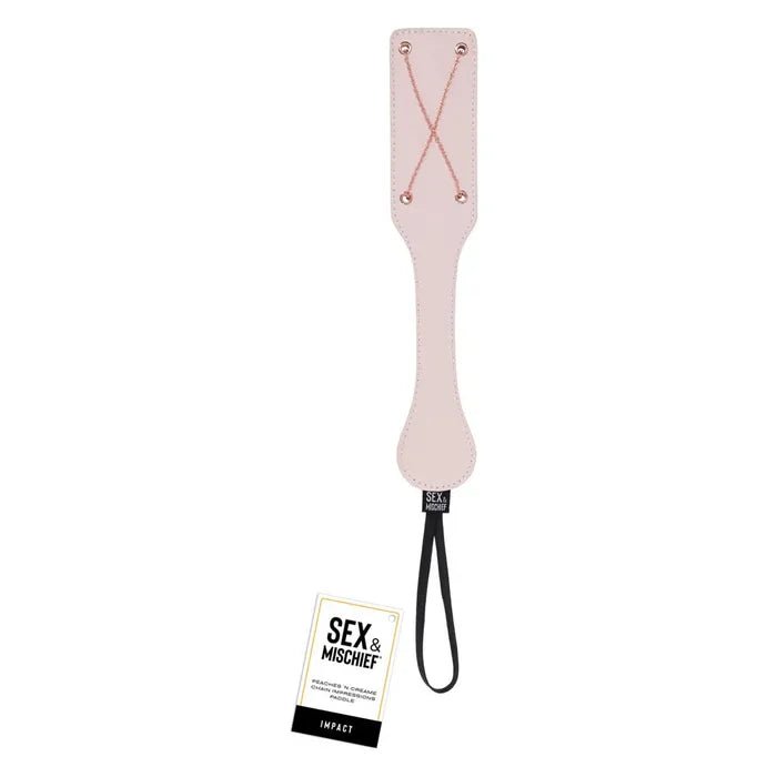 Sex And Mischief Peaches N Cream Chain Impressions Paddle - BONDAGE - TOYS