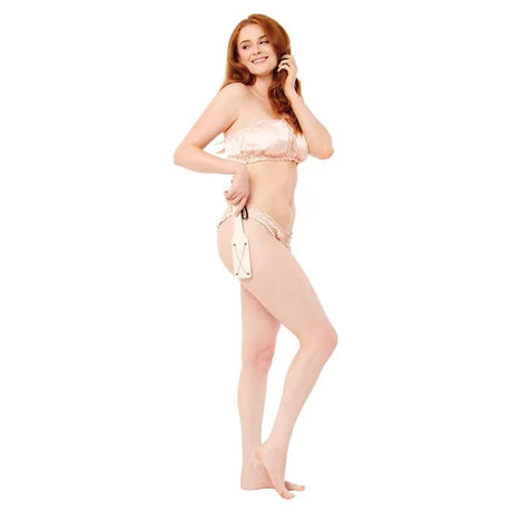 Sex And Mischief Peaches N Cream Chain Impressions Paddle - BONDAGE - TOYS