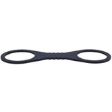 Sex And Mischief Shadow Large Silicone Cuffs Black Restraints - BONDAGE - TOYS