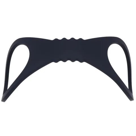 Sex And Mischief Shadow Large Silicone Cuffs Black Restraints - BONDAGE - TOYS