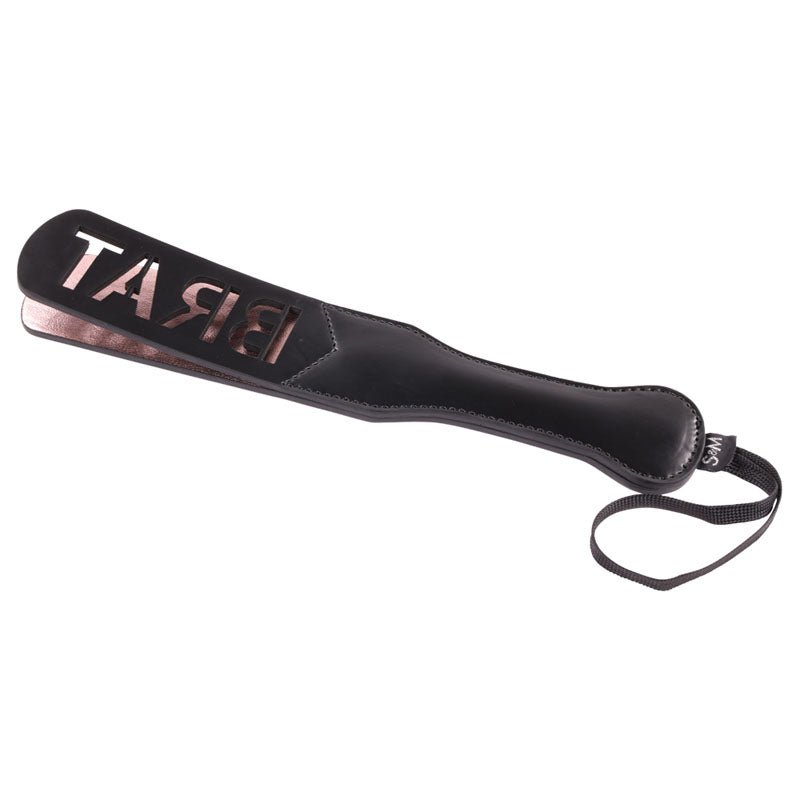 Sex & Mischief Brat Paddle - Black Spanking Paddle - BONDAGE - TOYS