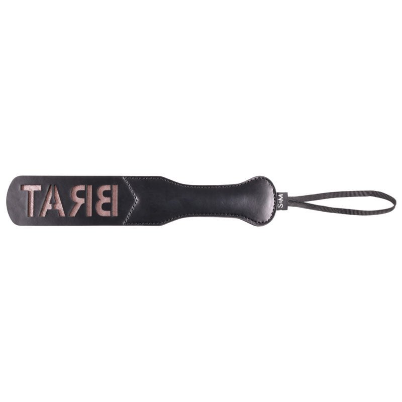 Sex & Mischief Brat Paddle - Black Spanking Paddle - BONDAGE - TOYS