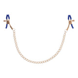 Sex & Mischief Cougar Chained Nipple Clamps - Gold - BONDAGE - TOYS