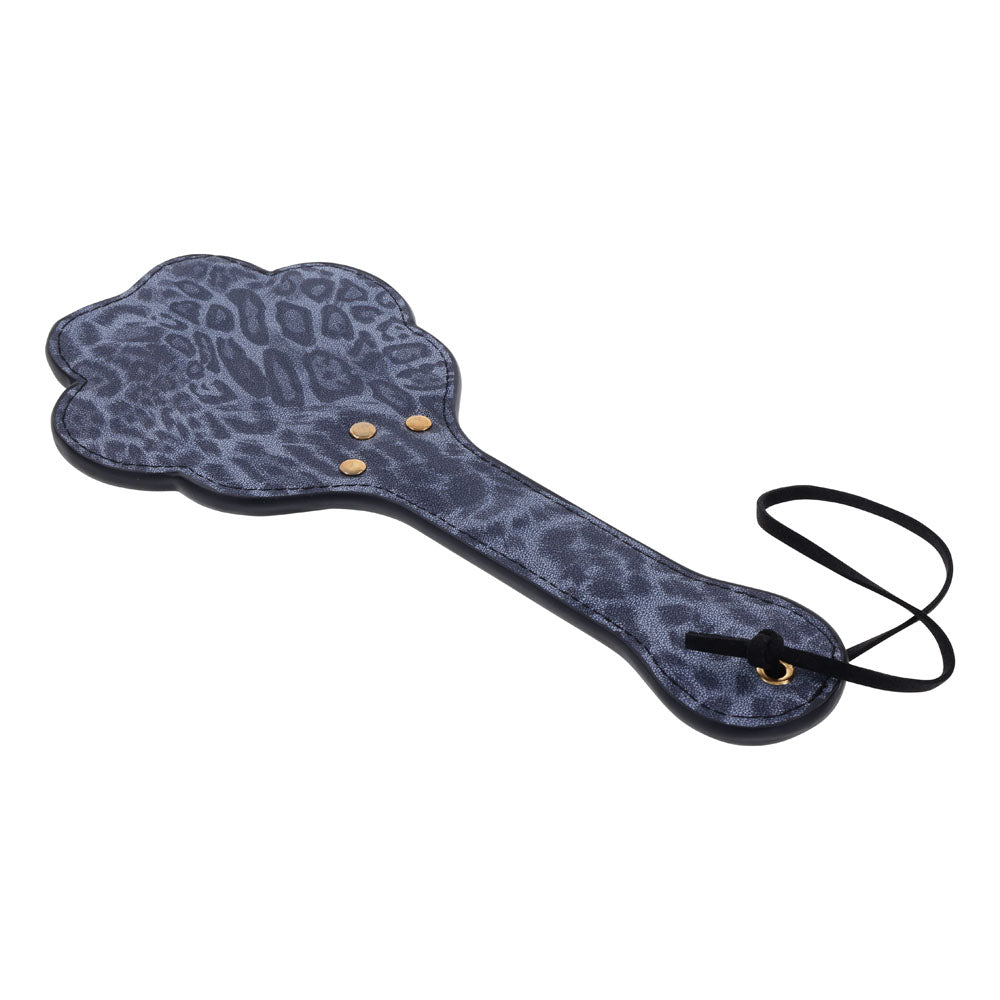 Sex & Mischief Cougar Paw Paddle - Navy Blue/Gold Spanking Paddle - BONDAGE - TOYS