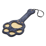 Sex & Mischief Cougar Paw Paddle - Navy Blue/Gold Spanking Paddle - BONDAGE - TOYS