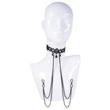 Sex & Mischief Lace Collar with Nipple Ties - BONDAGE - TOYS