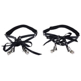 Sex & Mischief Laced Up Garters - Black Garters - BONDAGE - TOYS