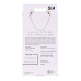 Sex & Mischief Peaches n CreaMe Pearl Nipple Clamps - BONDAGE - TOYS
