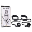 Sex & Mischief Thigh & Wrist Cuffs - Black Restraints - BONDAGE - TOYS