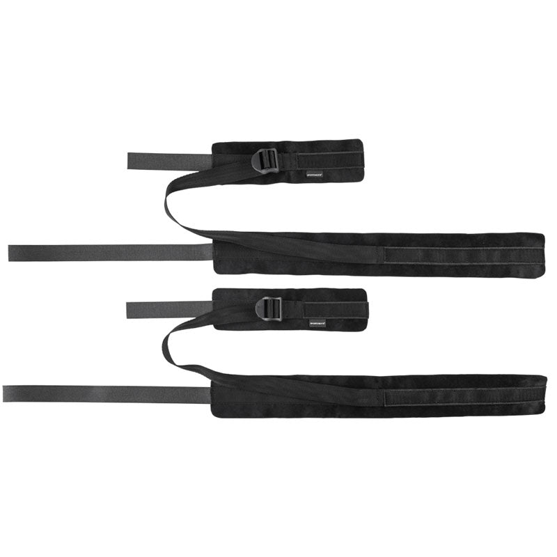 Sex & Mischief Thigh & Wrist Cuffs - Black Restraints - BONDAGE - TOYS