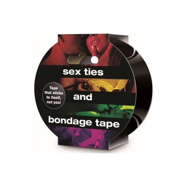 Sex, Ties and Bondage Tape Black - Adult Toys