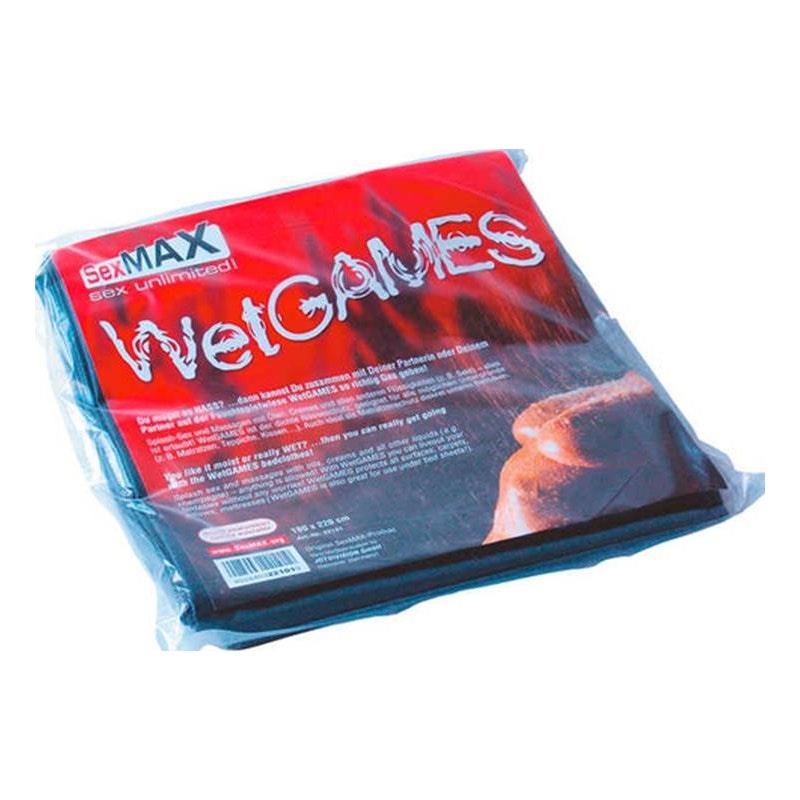 SexMAX WetGAMES Sheet Black - Adult Toys