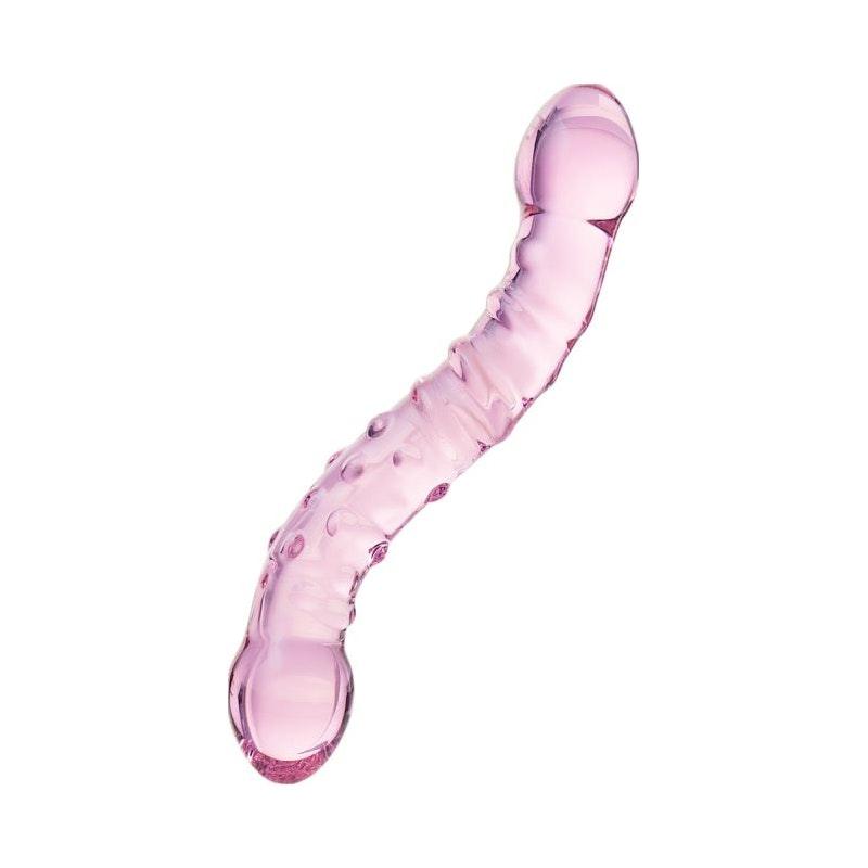 Sexus Glass Dildo - Pink 19.5cm Handcrafted Glass Adult Sex Toy - Adult Toys