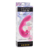 Shegasm 5 Star 10X Tapping G-Spot Vibe w Suction Pink - Adult Toys