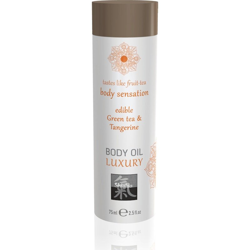 Shiatsu Luxury Body Oil Edible Green Tea and Tangerine - Lotions & Potions