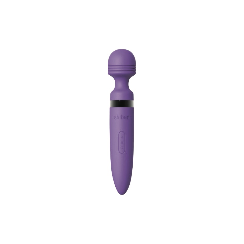 Shibari Deluxe Mega Wireless Wand Massager - 28X Purple Silicone - Adult Toys