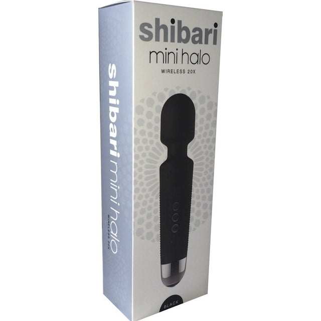 Shibari Mini Wand Halo 20X Black - Adult Toys