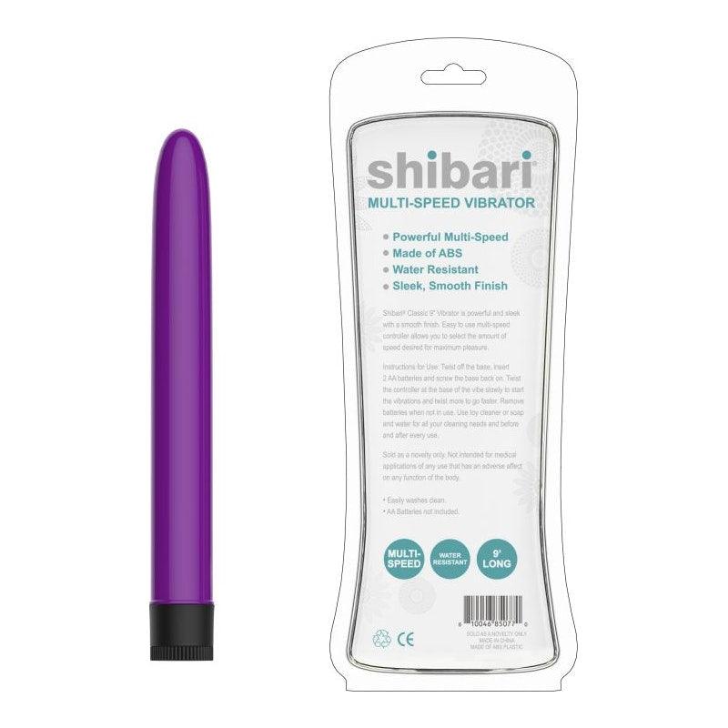Shibari Multi - Speed Vibrator 9in Purple - Adult Toys