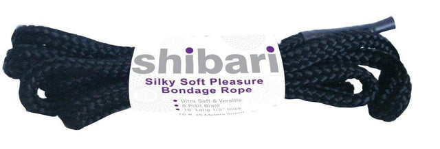Shibari Rope Silky Soft Bondage 5m Black - Adult Toys