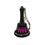 Show Me Your Tits Mini Bell Keychain - Adult Toys