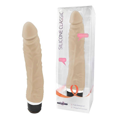 Silicone Classic - Flesh 17.8 cm (7'') Vibrator - VIBRATORS