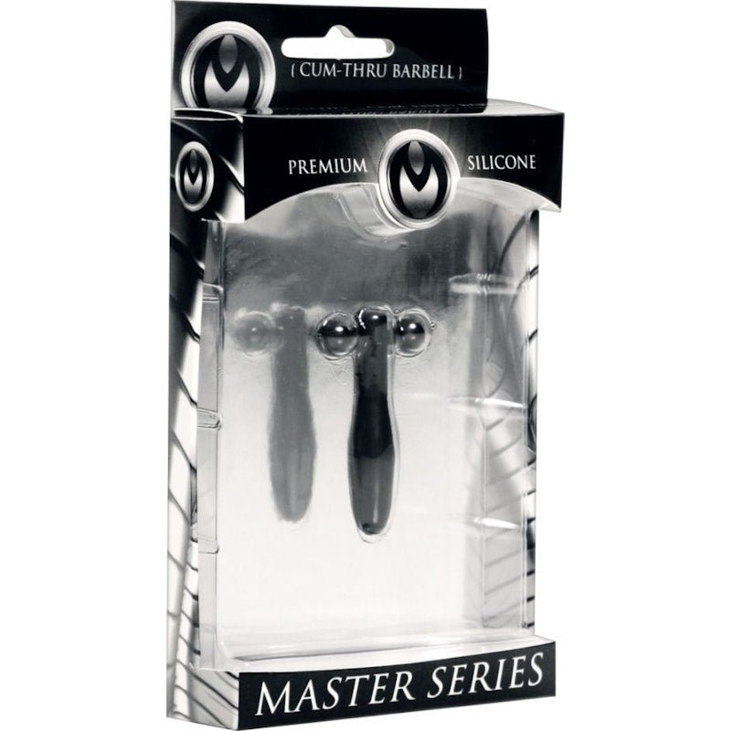 Silicone Cum - Thru Barbell Penis Plug - Adult Toys