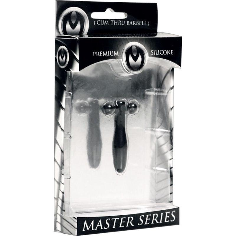 Silicone Cum - Thru Barbell Penis Plug - Adult Toys